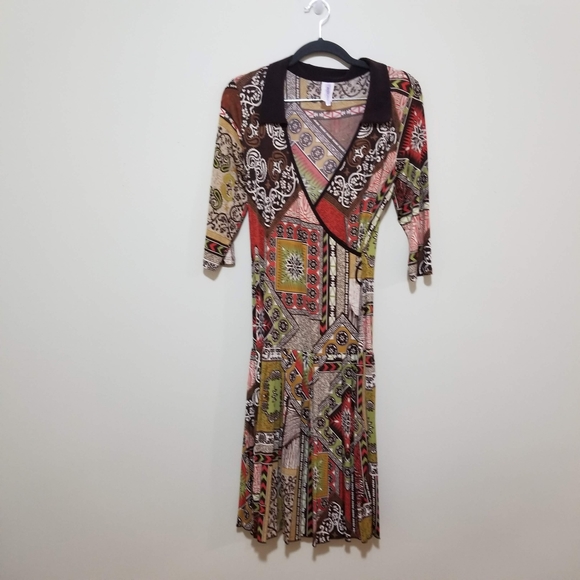 Purple Rain faux wrap dress - Picture 4 of 7